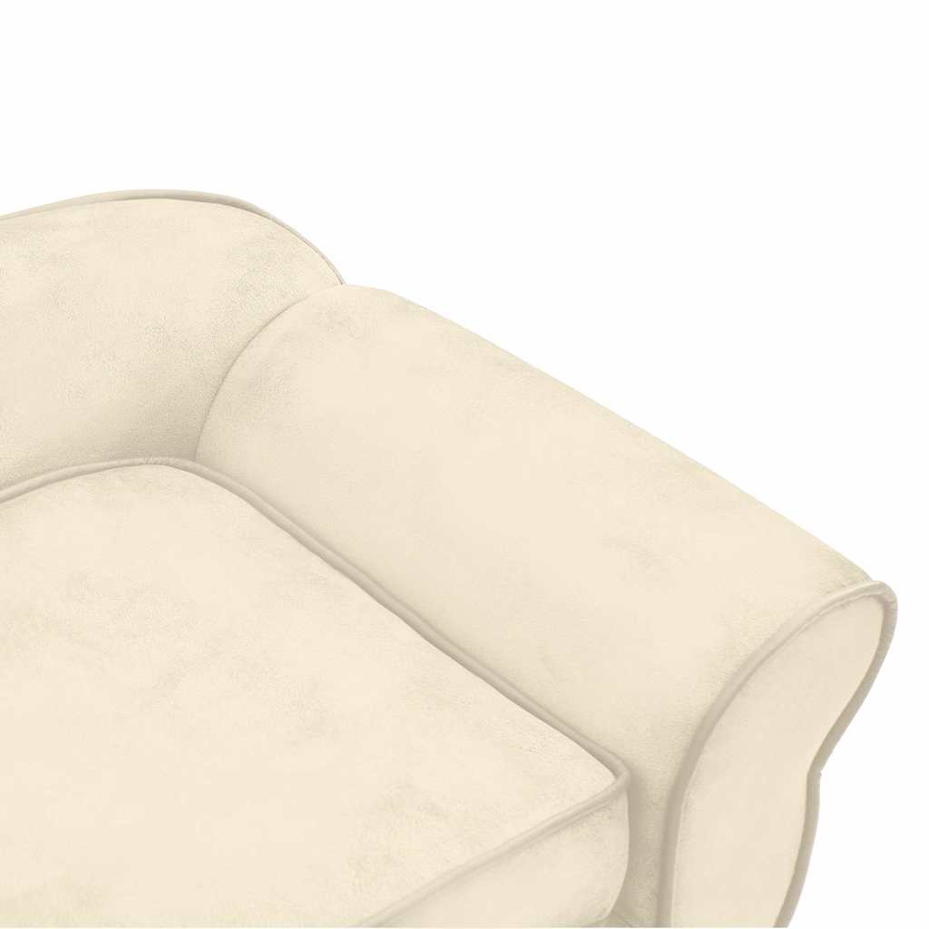 Dog Sofa Cream 72x45x30 cm Plush