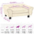 Dog Sofa Cream 72x45x30 cm Plush