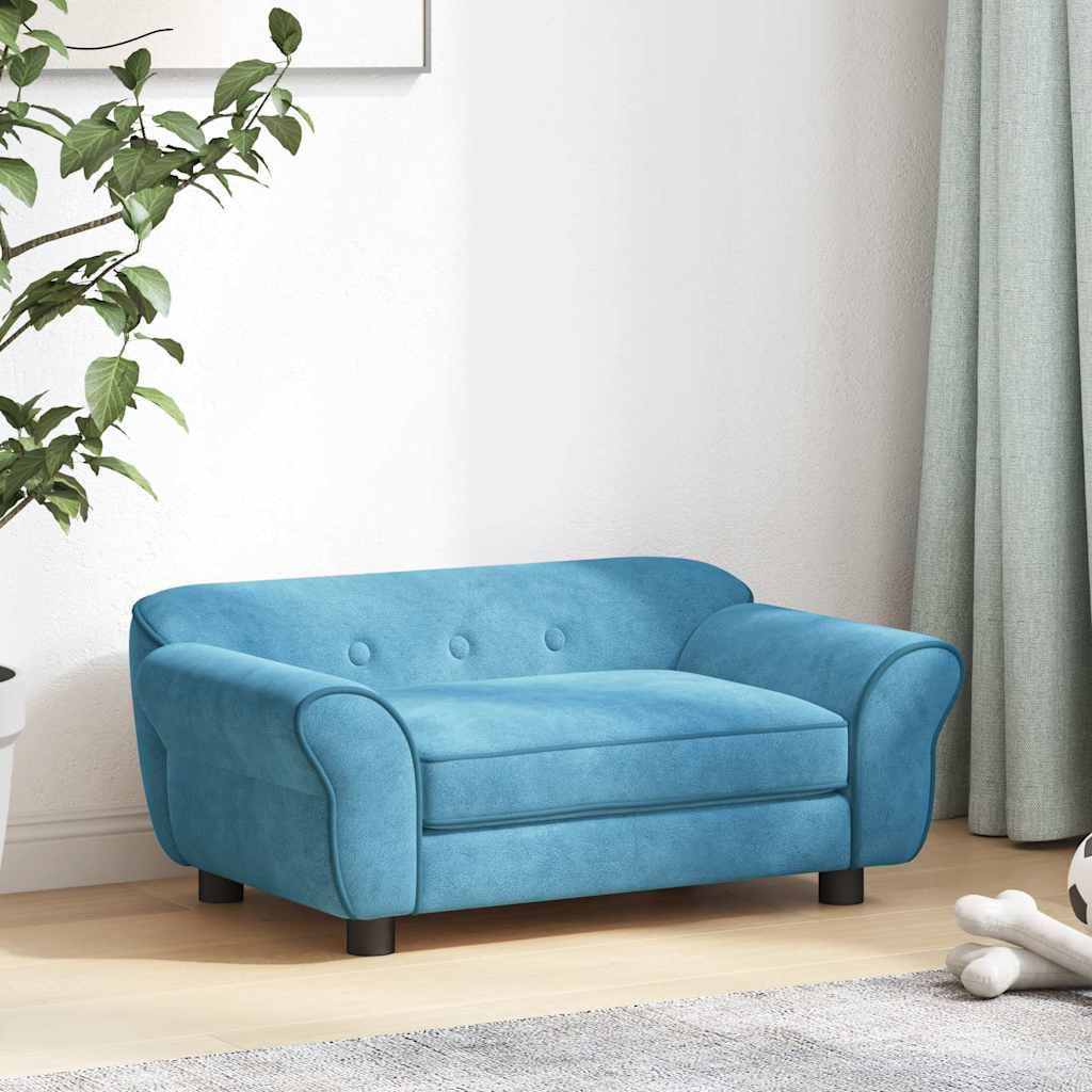 Dog Sofa Turquoise 72x45x30 cm Plush