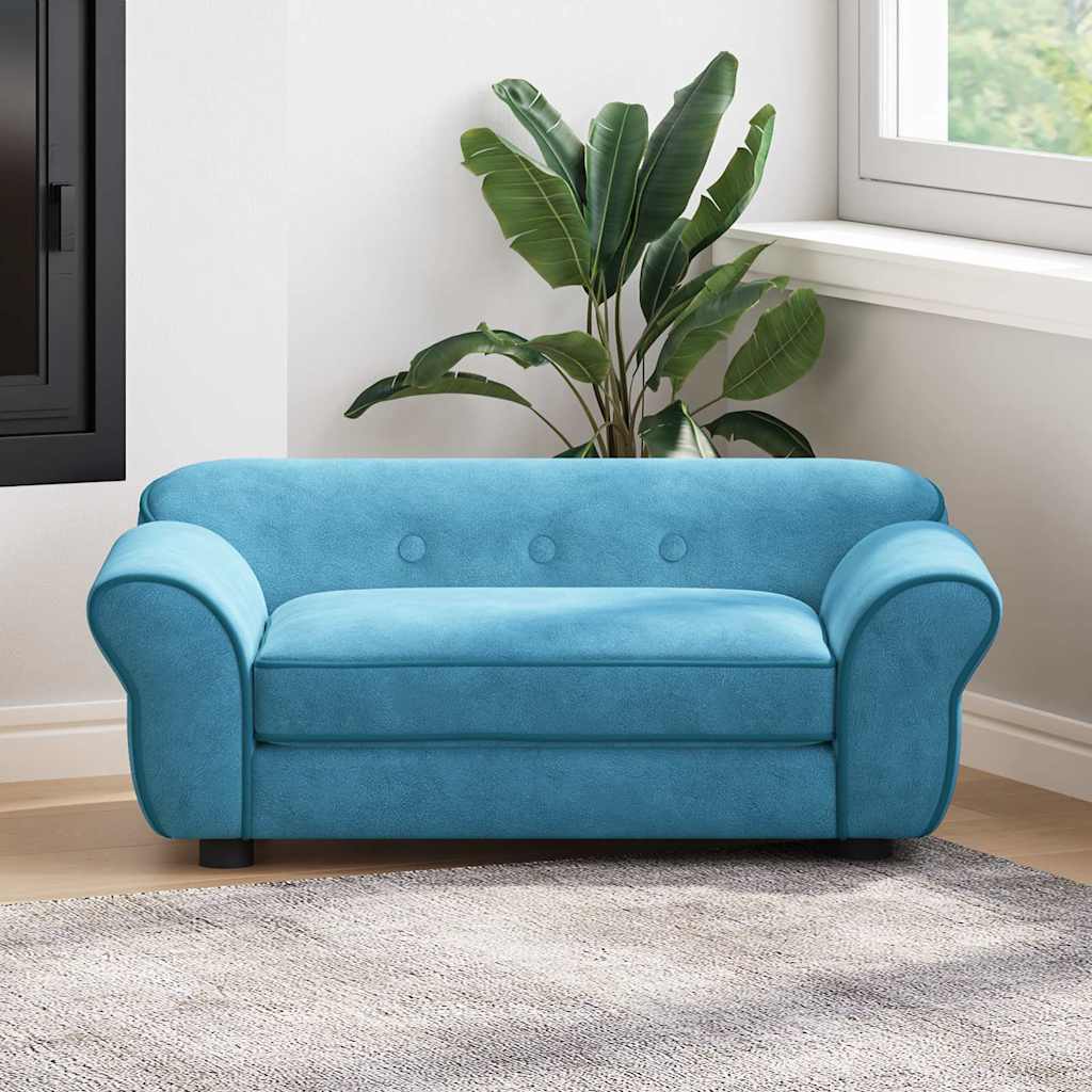 Dog Sofa Turquoise 72x45x30 cm Plush