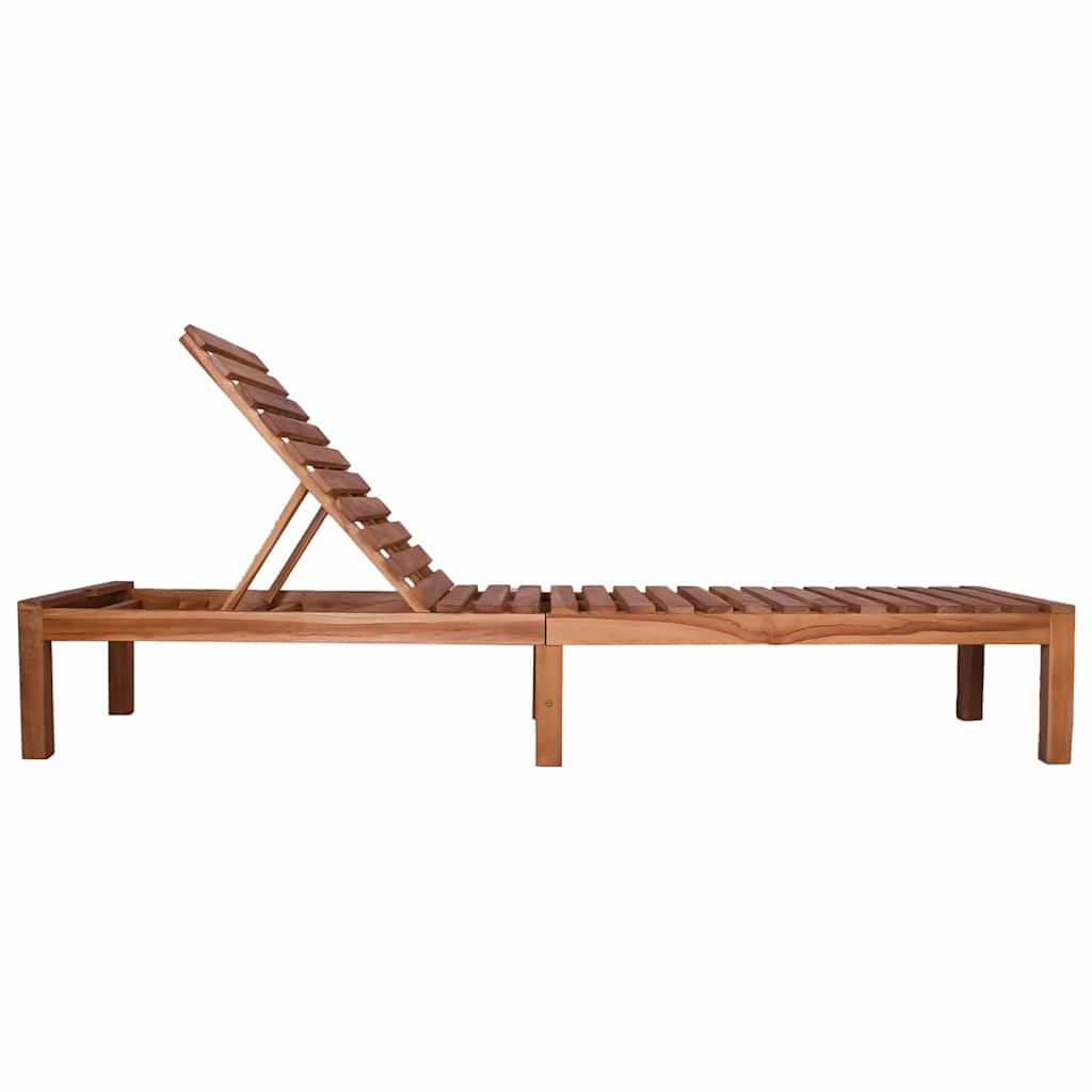 Sun Lounger Solid Wood Teak