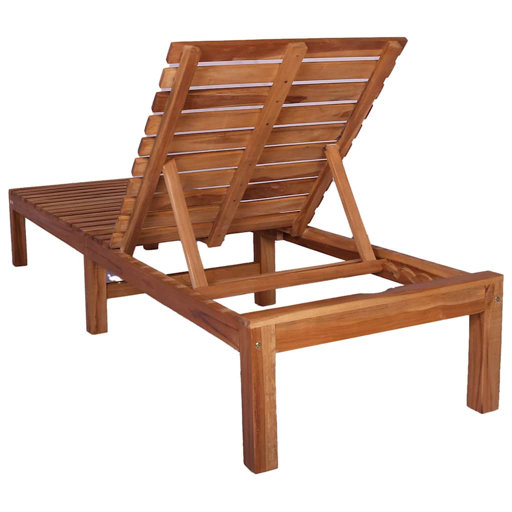 Sun Lounger Solid Wood Teak