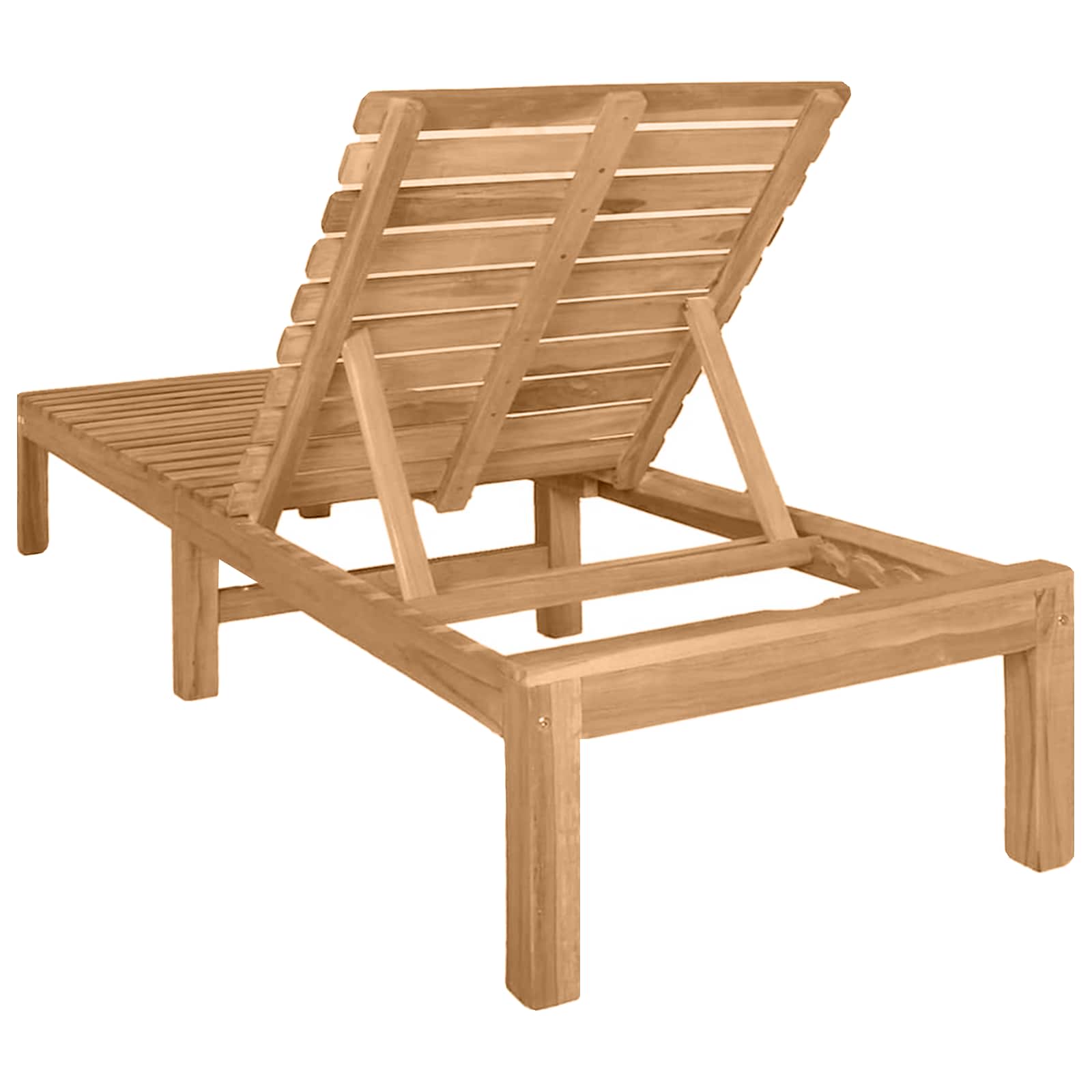 Sun Lounger Solid Wood Teak