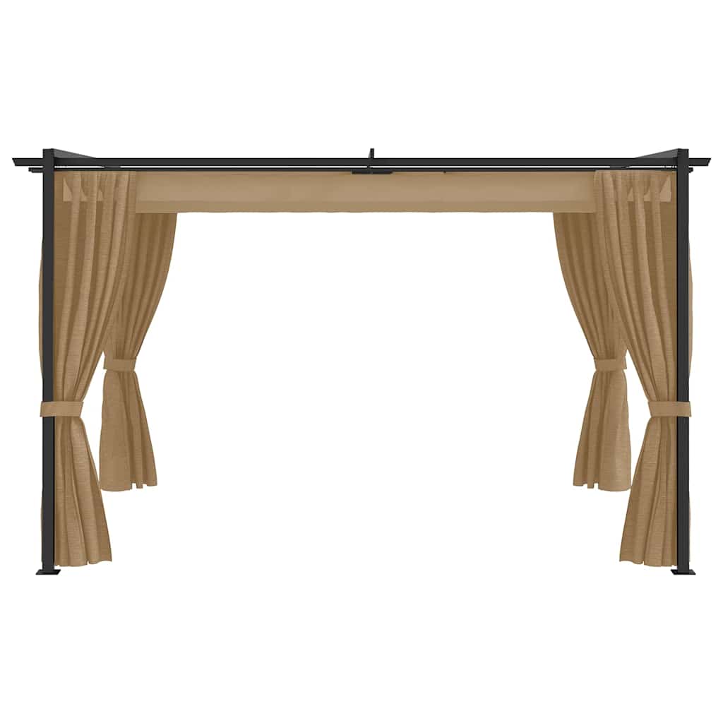 Gazebo 4x3 m Taupe