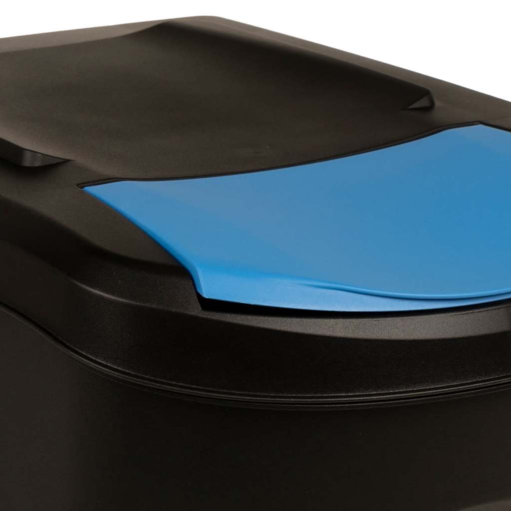 Stackable Garbage Bin Boxes 4 pcs Anthracite 100 L Polypropylene
