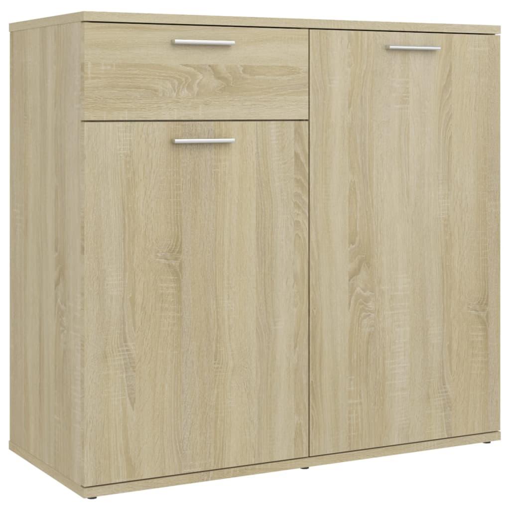 Sideboard Sonoma Oak 80x36x75 cm Engineered Wood