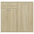 Sideboard Sonoma Oak 80x36x75 cm Engineered Wood