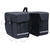 Double Bicycle Bag for Pannier Rack Waterproof 35 L Black