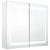 LED Bathroom Mirror Cabinet Shining White 80x12x68 cm