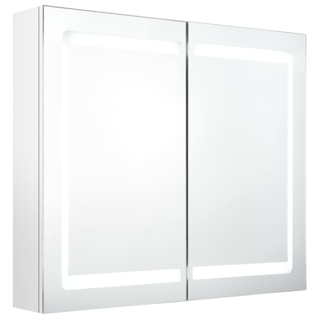 LED Bathroom Mirror Cabinet Shining White 80x12x68 cm