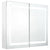 LED Bathroom Mirror Cabinet Shining White 80x12x68 cm