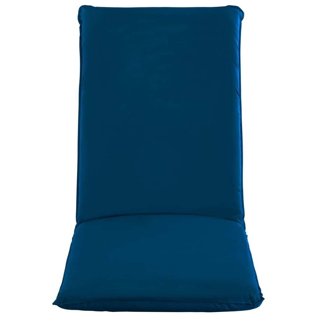 Foldable Sunlounger Oxford Fabric Navy Blue