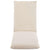 Foldable Sunlounger Oxford Fabric Cream White