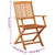 Folding Garden Chairs 2 pcs Solid Eucalyptus Wood