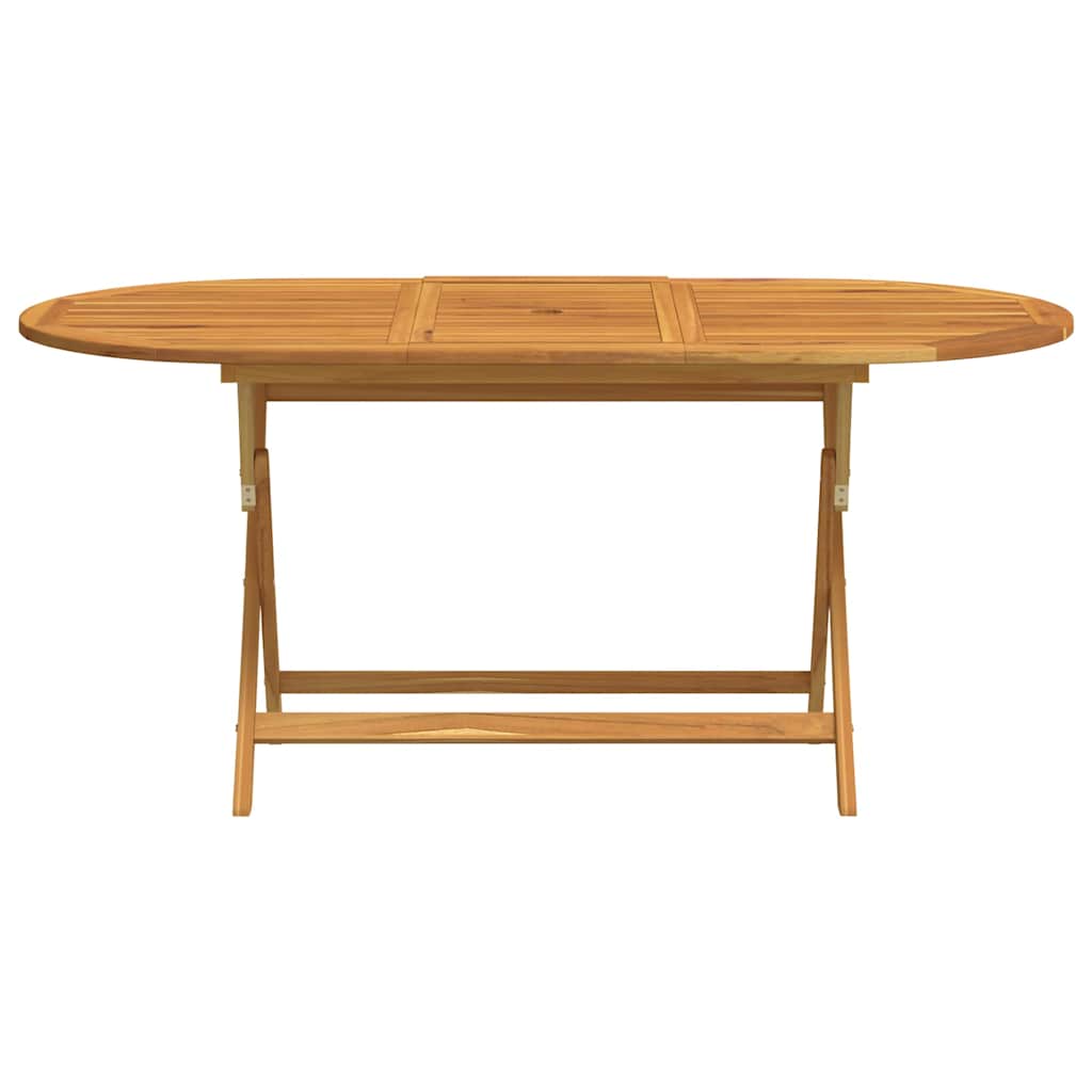 Folding Garden Table 160x85x75 cm Solid Eucalyptus Wood