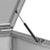 Quadruple Wheelie Bin Shed 276.5x77.5x112.5 cm Stainless Steel
