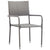 3 Piece Garden Dining Set Grey