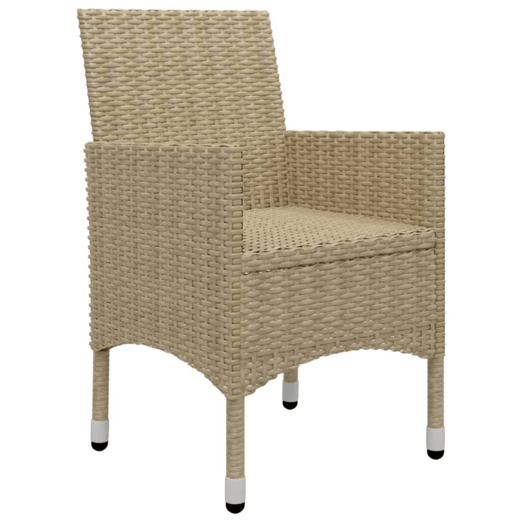 5 Piece Garden Dining Set Beige