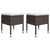 5 Piece Garden Dining Set Brown