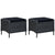 7 Piece Garden Dining Set Dark Grey