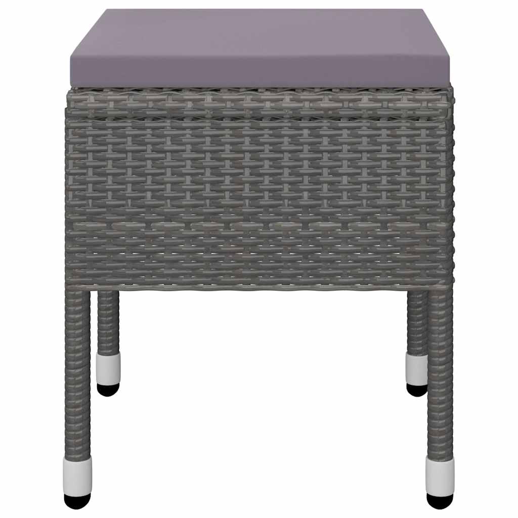 9 Piece Garden Dining Set Grey