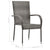 7 Piece Garden Dining Set Grey