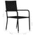 7 Piece Garden Dining Set Black