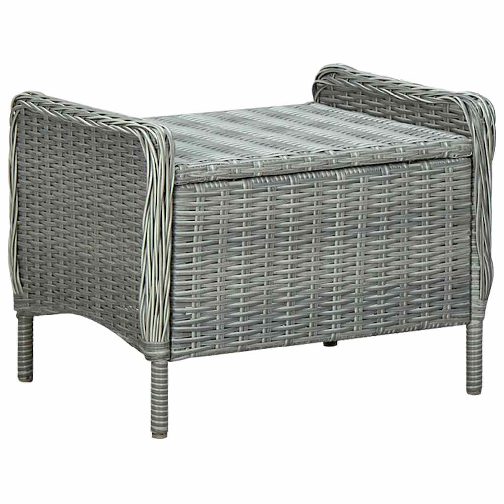 7 Piece Garden Dining Set Light Grey