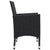 7 Piece Garden Dining Set Black