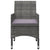 7 Piece Garden Dining Set Grey