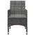 7 Piece Garden Dining Set Grey