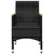 9 Piece Garden Dining Set Black