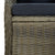 9 Piece Garden Dining Set Brown