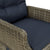 9 Piece Garden Dining Set Brown
