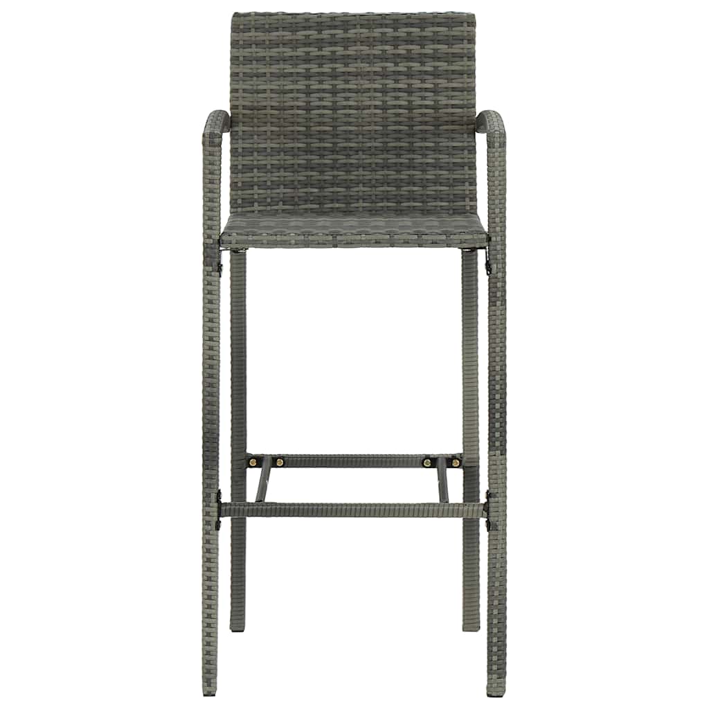 7 Piece Garden Bar Set Grey
