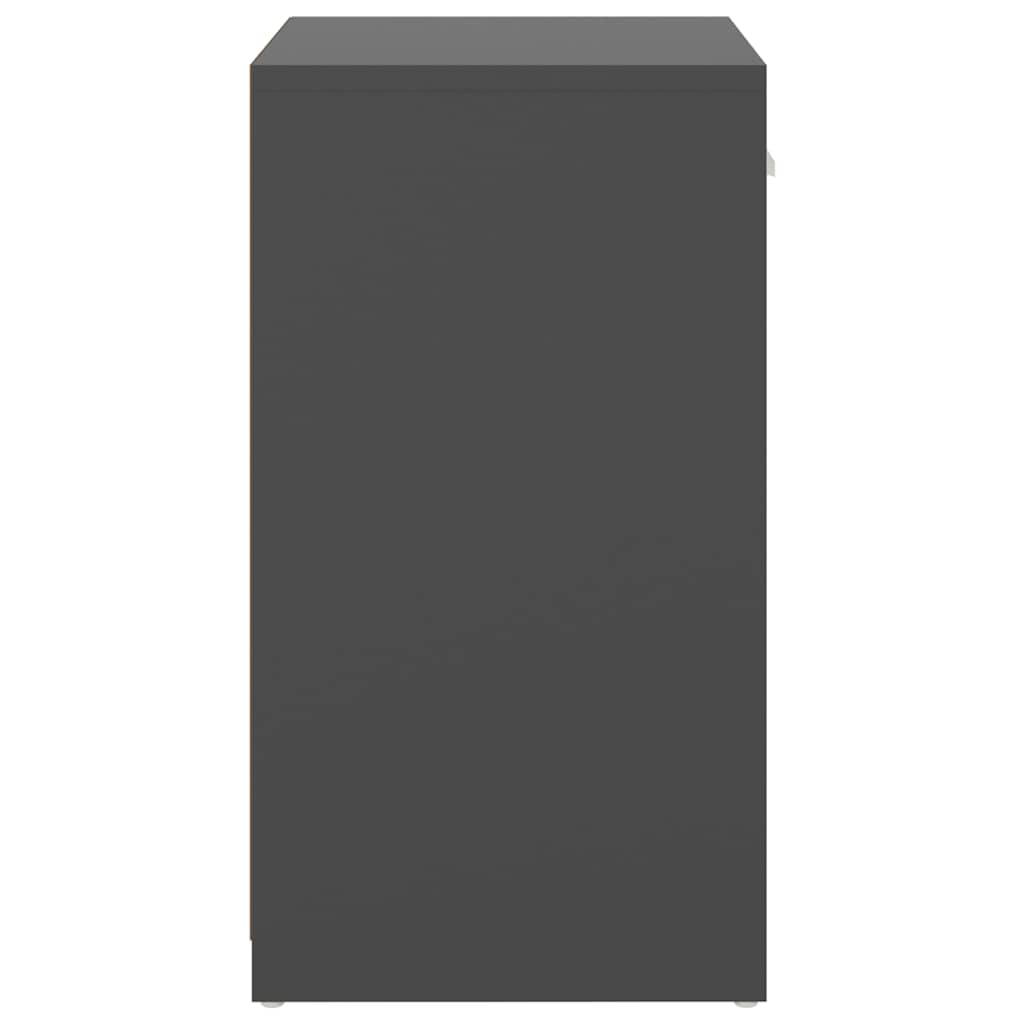 Shoe Bench Grey 94.5x31x57 cm Engineered Wood