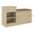 Shoe Bench Sonoma Oak 94.5x31x57 cm Engineered Wood