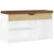 Shoe Bench with Cushion White and Sonoma Oak 80x30x47 cm Engineered Wood