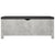 Storage Box with Cushion Concrete Grey 105x40x45 cm Engineered Wood