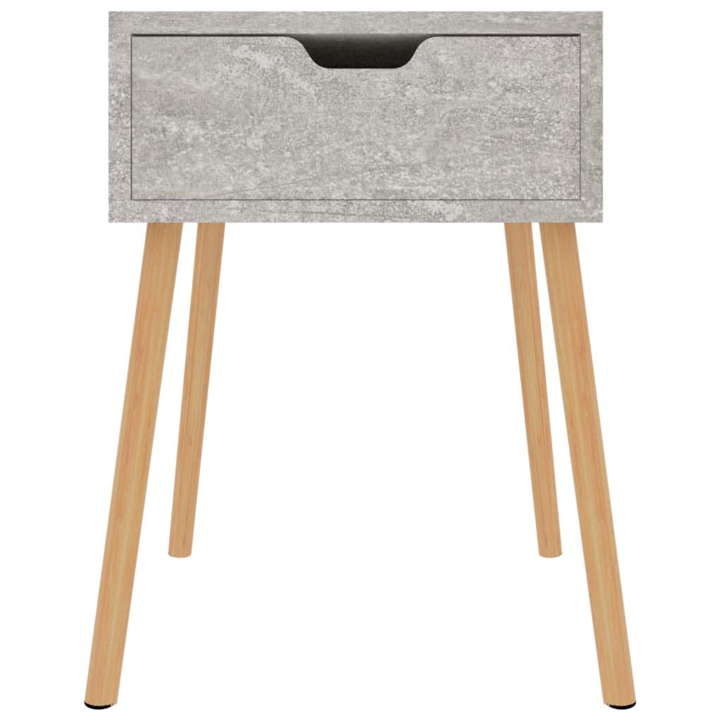Bedside Cabinet Concrete Grey 40x40x56 cm Engineered Wood