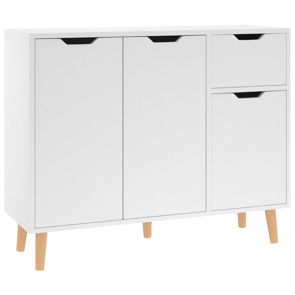 Sideboard White 90x30x72 cm Engineered Wood