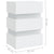 LED Bedside Cabinet White 45x35x67 cm Engineered Wood