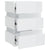 LED Bedside Cabinet High Gloss White 45x35x67 cm Engineered Wood