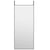 Door Mirror Black 40x100 cm Glass and Aluminium