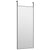 Door Mirror Black 40x100 cm Glass and Aluminium