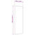 Door Mirror Black 40x100 cm Glass and Aluminium