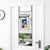 Door Mirror Black 40x100 cm Glass and Aluminium