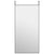 Door Mirror Black 50x100 cm Glass and Aluminium
