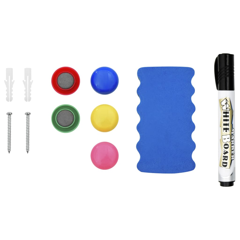 Magnetic Whiteboard White 110x60 cm Steel