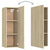 TV Cabinets 2 pcs Sonoma Oak 30.5x30x90 cm Engineered Wood